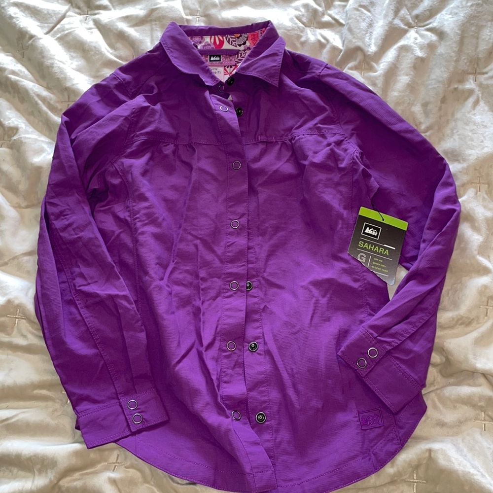 REI girls XS Sahara LS shirt (6-7)